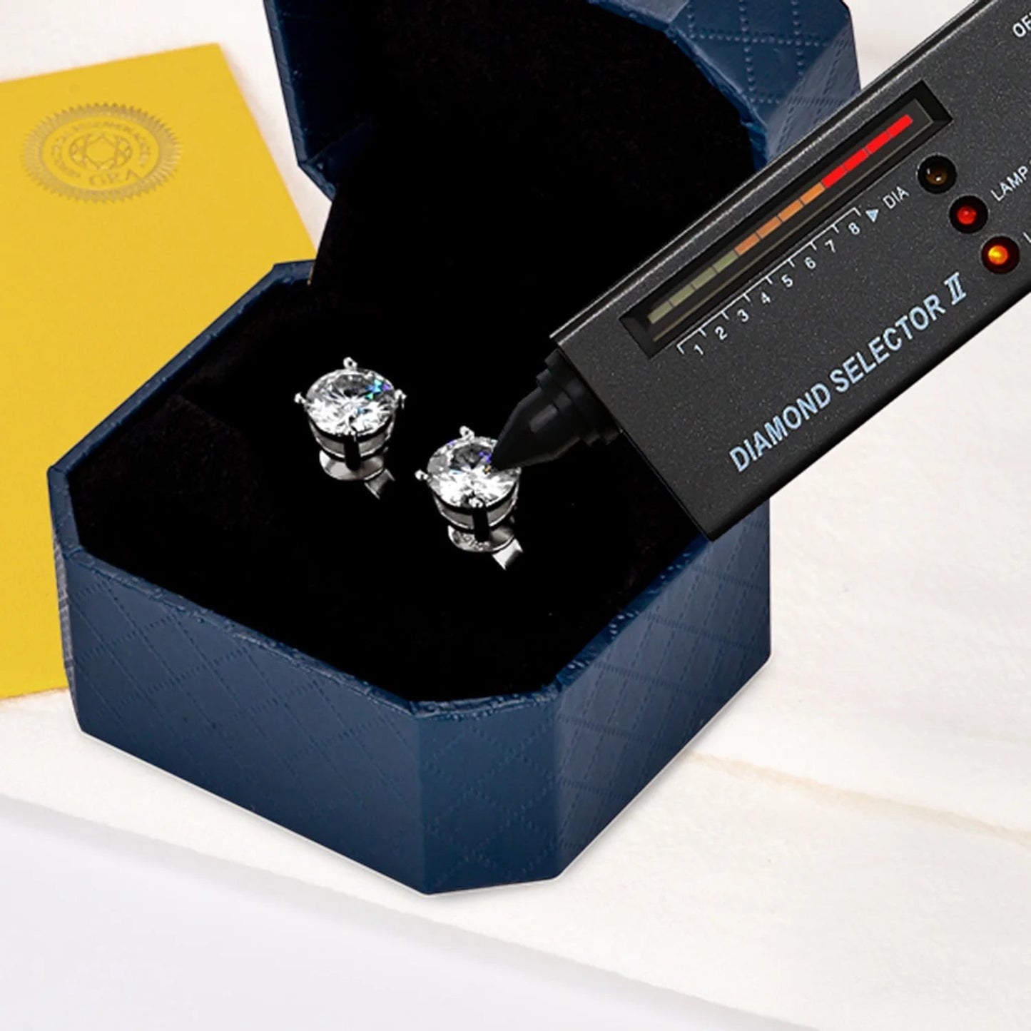 0.6 CTW Round Moissanite Stud Earrings in 925 Sterling Silver
