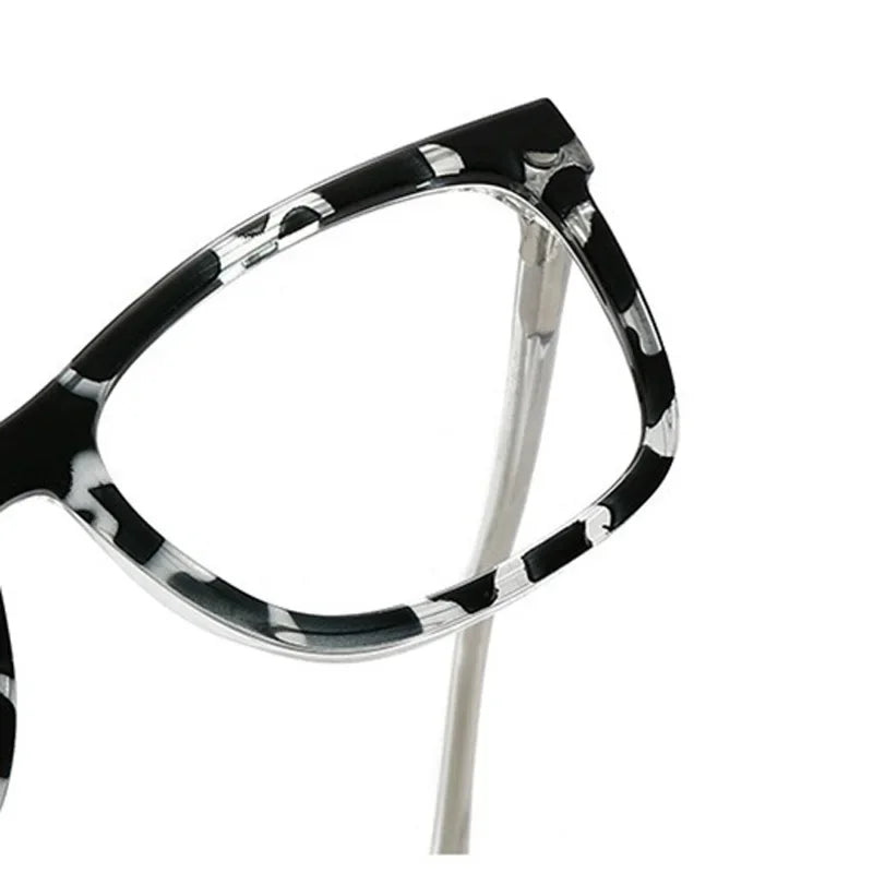 1 Frame+5 Clips Decorative Glasses Anti-Blue Light Myopia Can Be Matched Prescription Glasses Pin Frame Square Classic Glasses