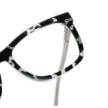 1 Frame+5 Clips Decorative Glasses Anti-Blue Light Myopia Can Be Matched Prescription Glasses Pin Frame Square Classic Glasses